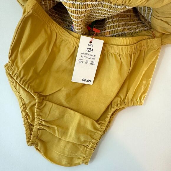 Cat & Jack Girls Summer Dress 2 Piece Set Size 12 Months - Picture 5 of 6